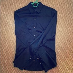 Ann Taylor Silk Button Down Shirt